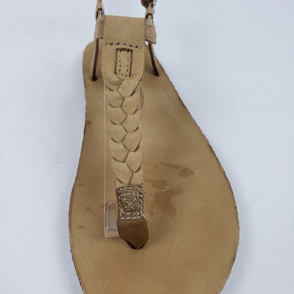 Rainbow T-Street Womens Size M 6.5-7.5 Brown Leather Casual Sandals 2647-1026 - Picture 9 of 12